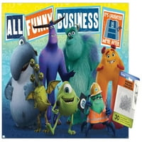 Disney Monsters na poslu - Smiješan poslovni zidni poster sa pućimpinima, 14.725 22.375