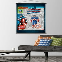 Marvel igračka trezor - zidni poster kapetana Amerika sa magnetnim okvirom, 22.375 34